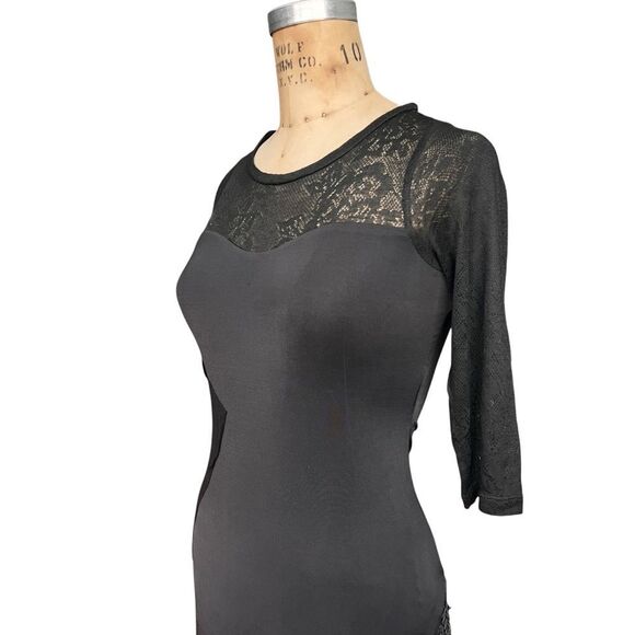 Pencey Lencerzy Black Lace & Sequin Dress Size 0 - Picture 4 of 7